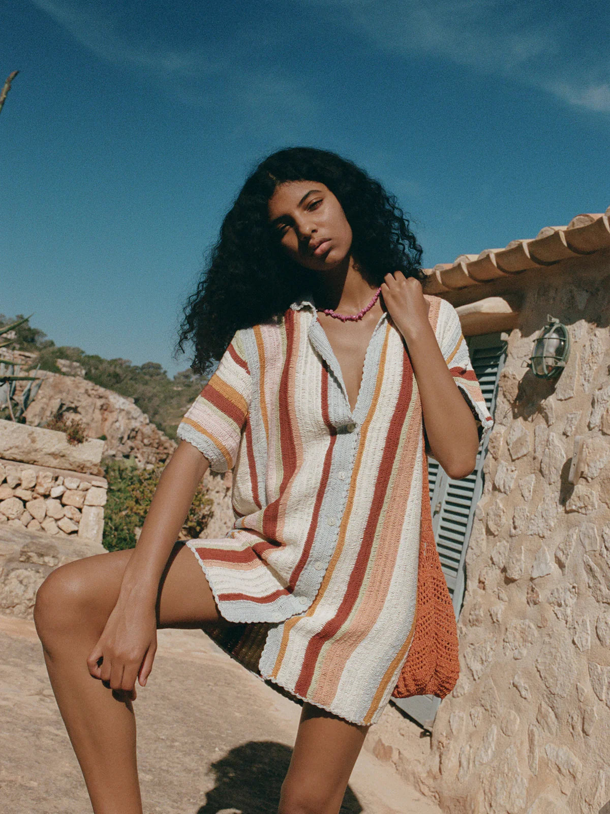 Jules Mini Dress - Iris Crochet