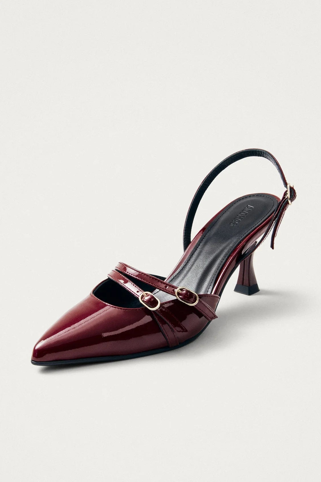 JOELLE ONIX BURGUNDY LEATHER PUMPS