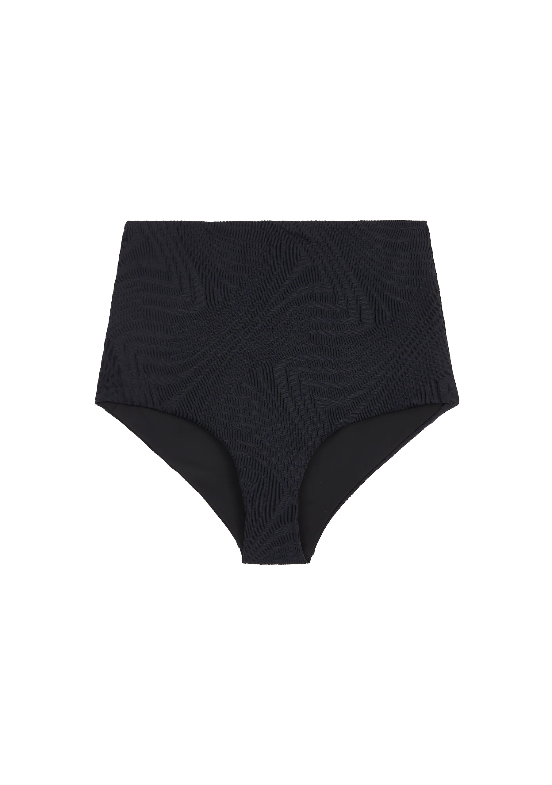 MARCO HIGH WAIST BIKINI  BOTTOM - BLACK