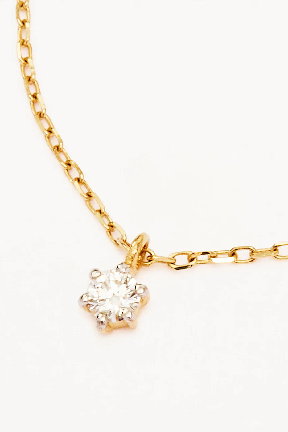 Sweet Droplet Diamond Necklace - 14k Solid Gold
