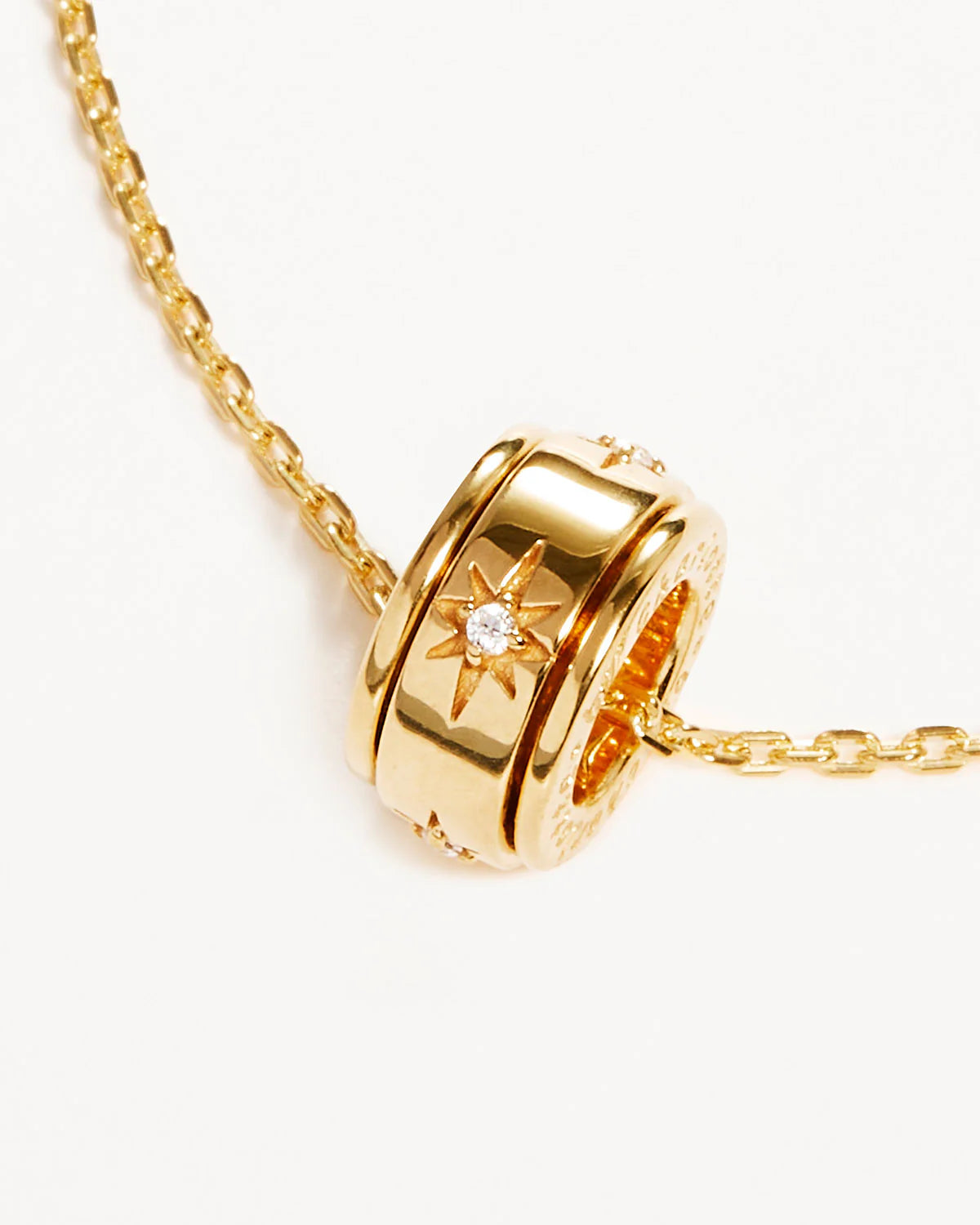 I AM LOVED SPINNING MEDITATION NECKLACE - 18KT VERMEIL GOLD