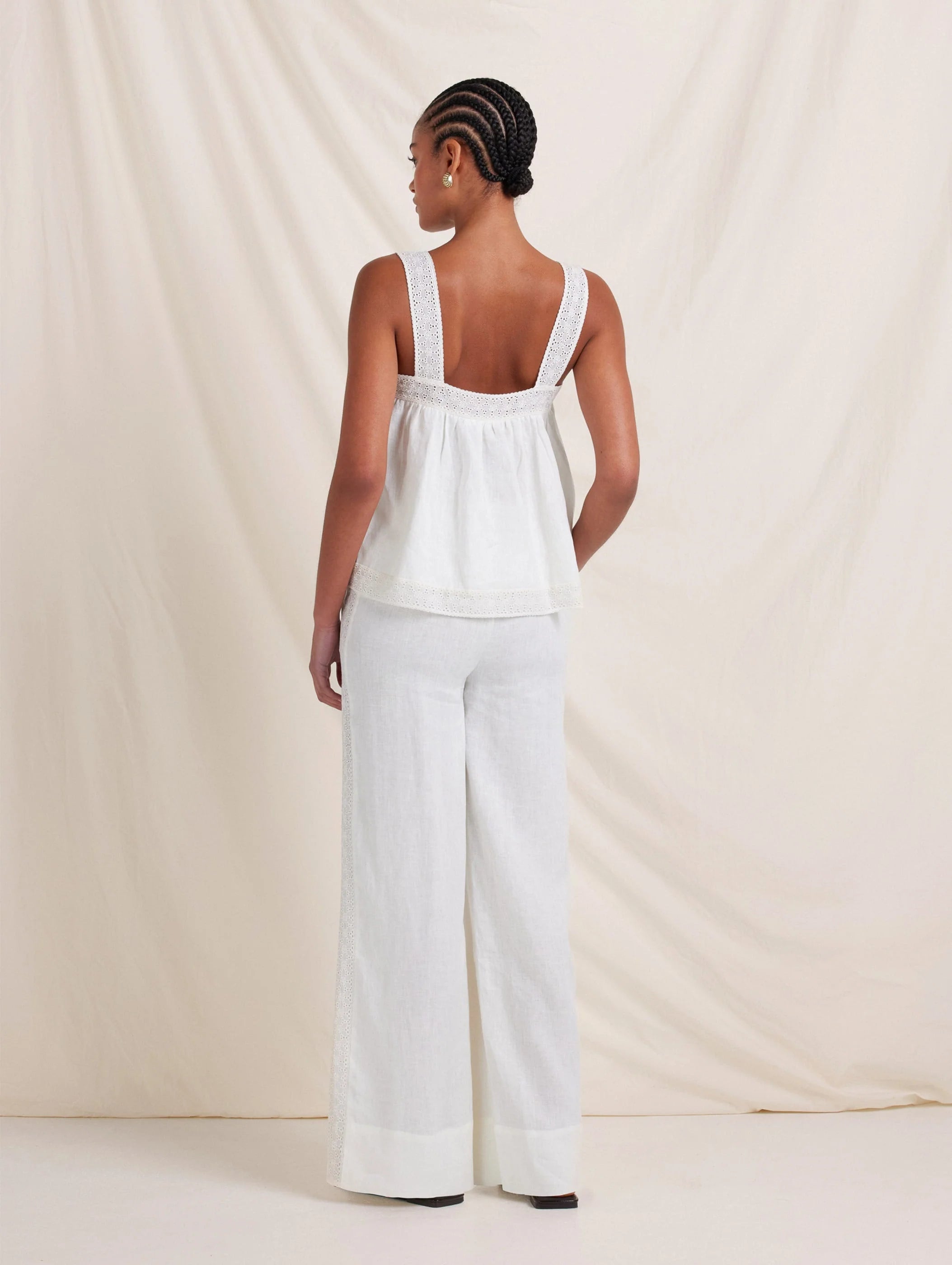 Broderie Pant - Gardenia