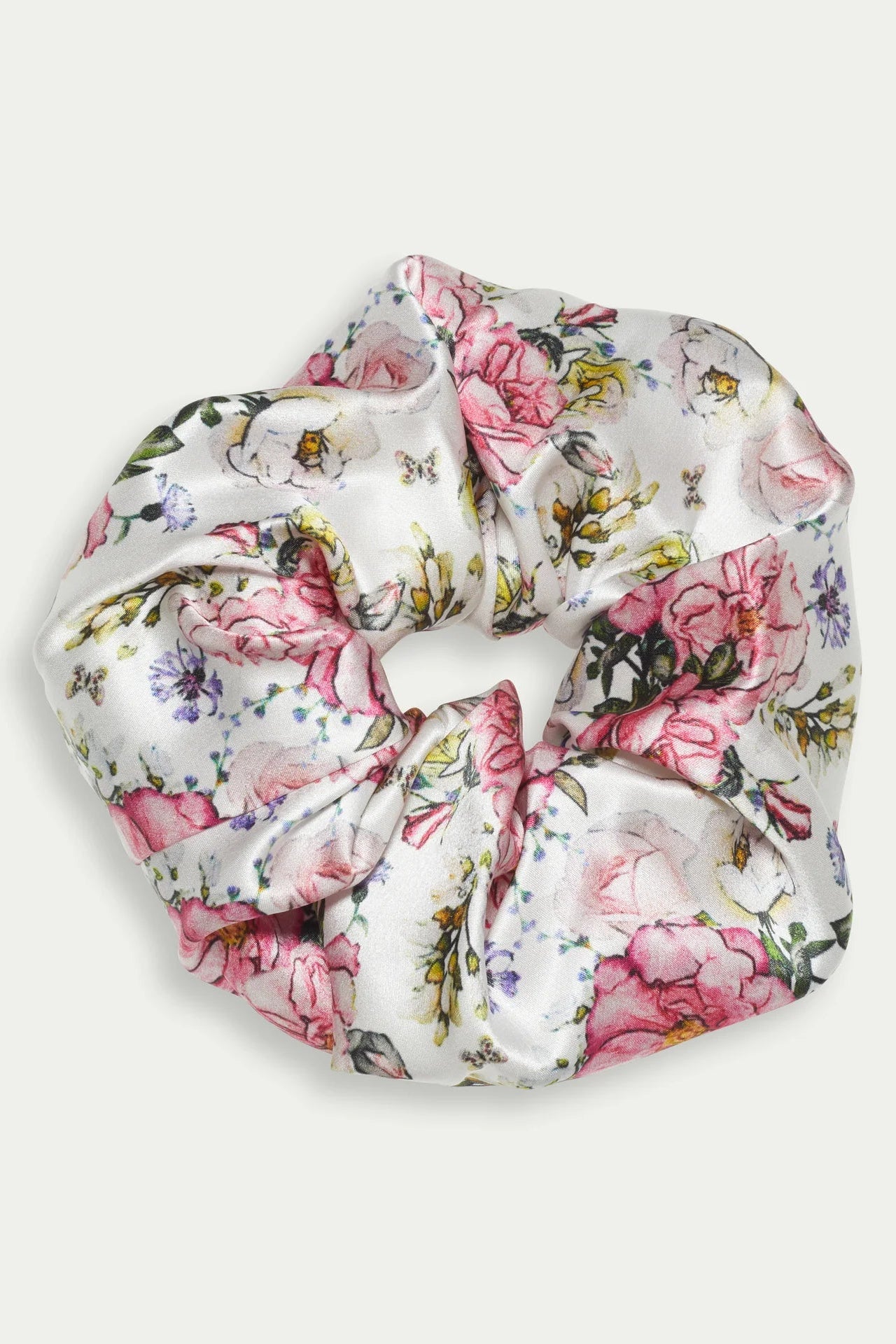 Silk Scrunchie - Peony