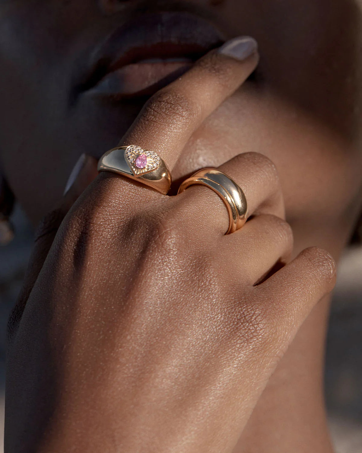 18k Gold Vermeil Endless Grace Pearl Ring