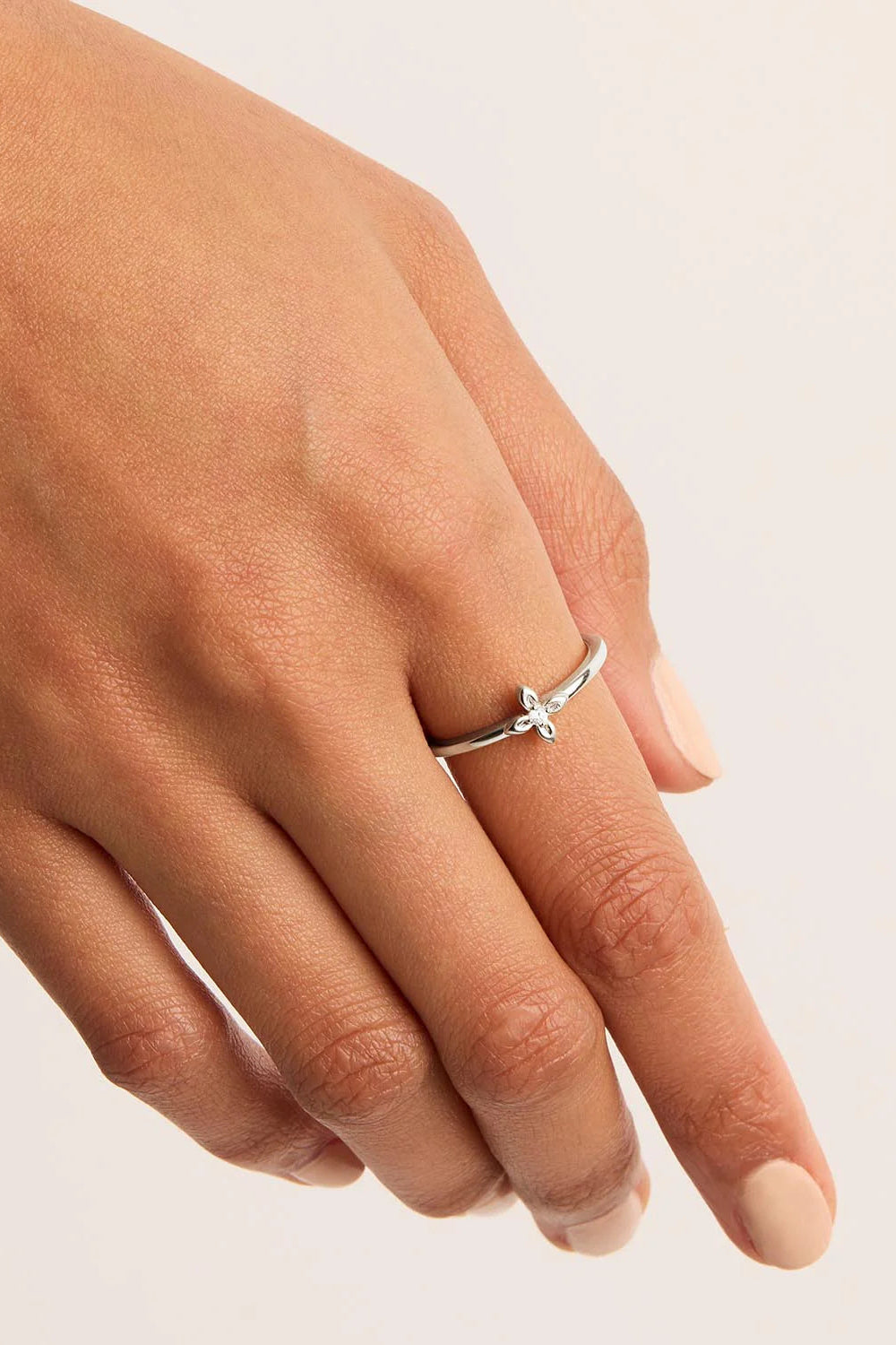 Sterling Silver Live in Light Ring