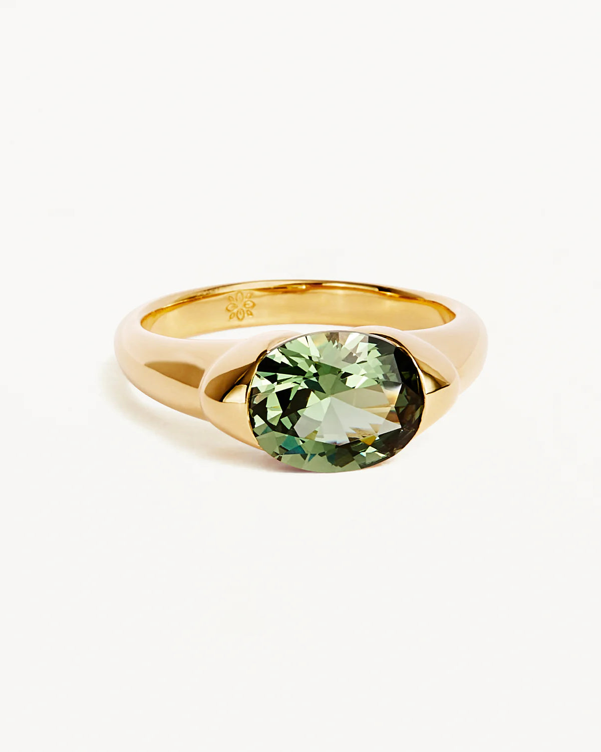 18k Gold Vermeil Sacred Jewel Ring - Forest