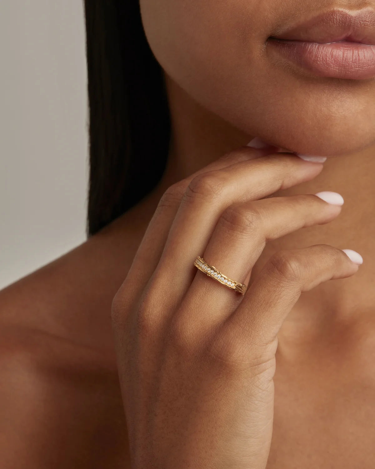 18k Gold Vermeil Sunkissed Horizon Ring