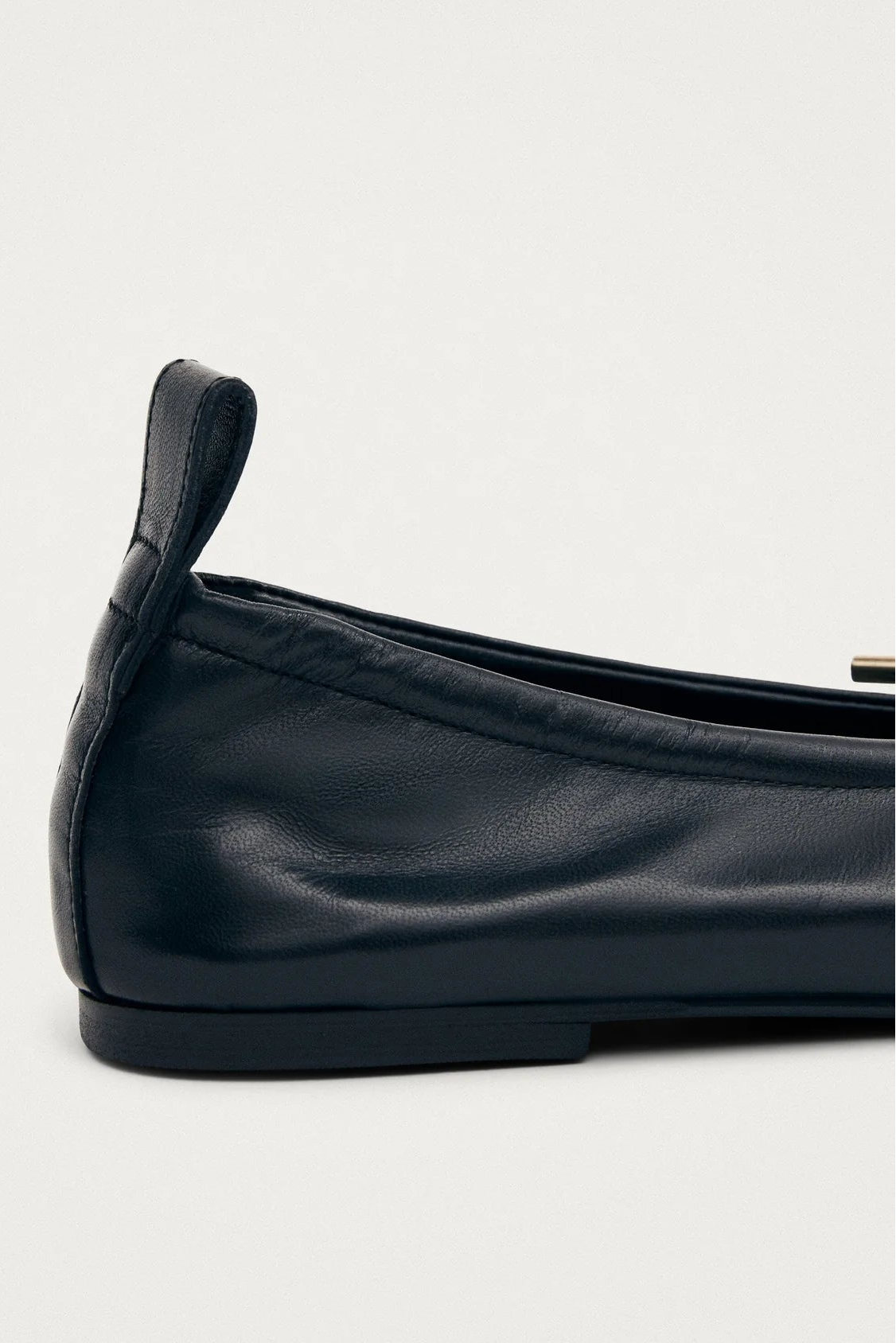 ROSALIND BALLET FLATS - BLACK LEATHER