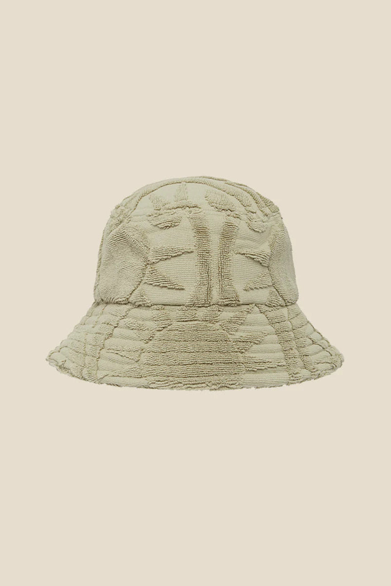 Sundown Towelling Bucket Hat - Sage