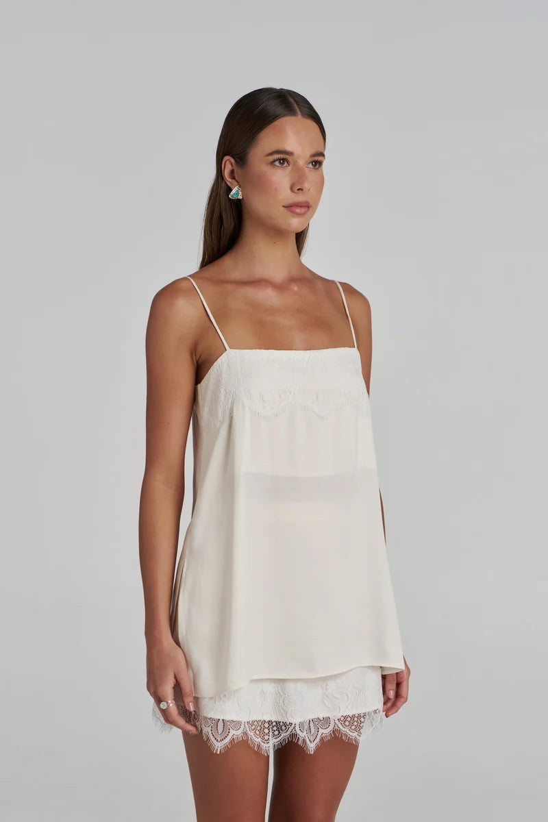 FLORENCE SHIFT TOP - WHITE