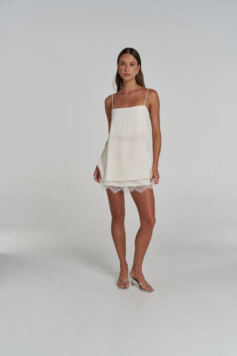 FLORENCE MINI SKIRT - WHITE