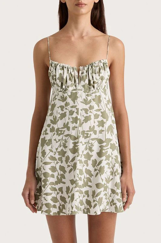 ANA MINI DRESS - POPLAR SAGE