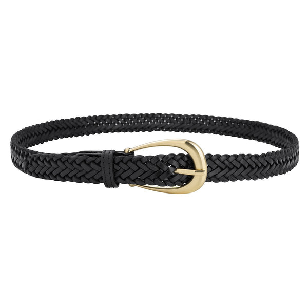 The Annely Woven Belt - Vintage Black - Sancia - FORRM.store