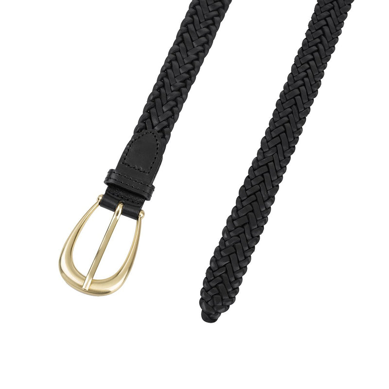 The Annely Woven Belt - Vintage Black - Sancia - FORRM.store