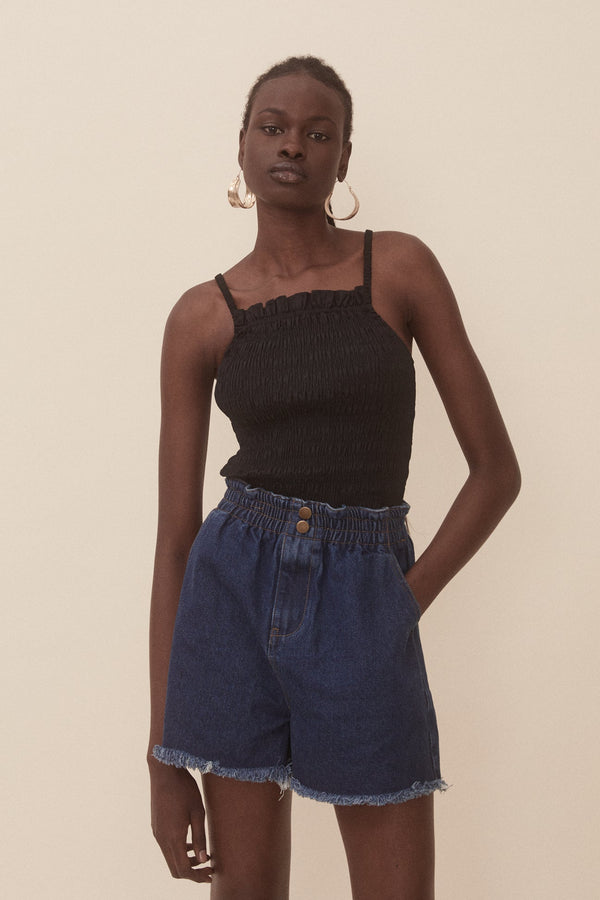 Cherie Denim Shorts - stonewashed - WELLINGTON FACTORY