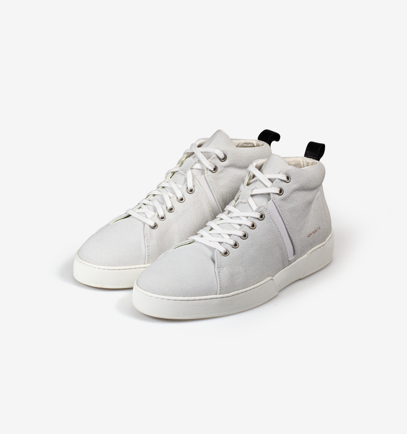 Milford Canvas High Top Sneakers White - Von-Routte