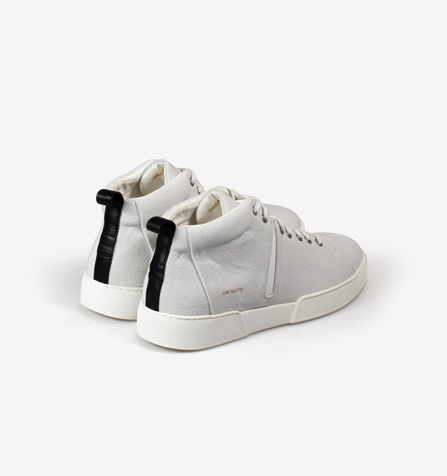 Milford Canvas High Top Sneakers White - Von-Routte