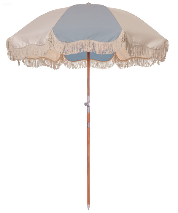 THE PREMIUM BEACH UMBRELLA - 70'S PANEL BLUE CREAM $299.99