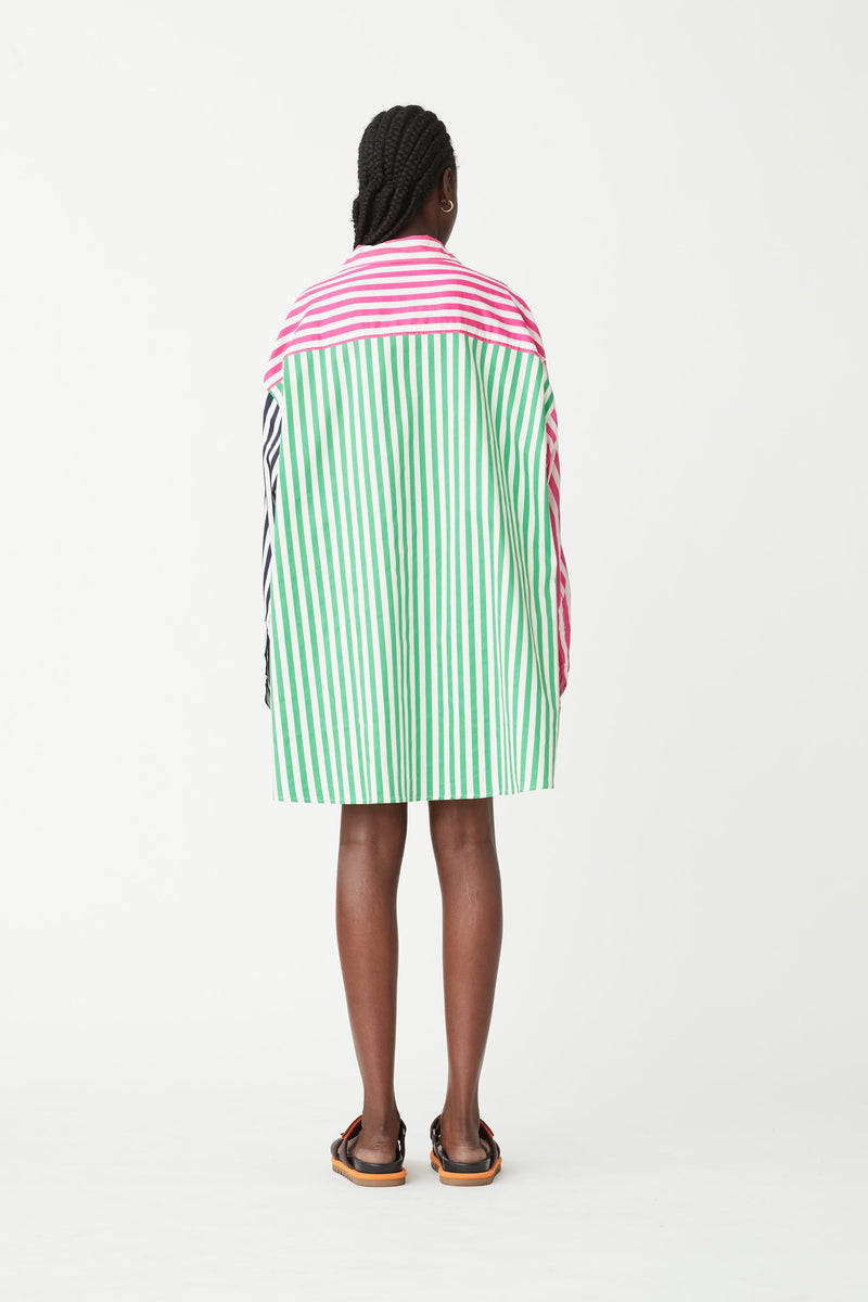 BENNY SHIRT - PINK/GREEN/BLACK