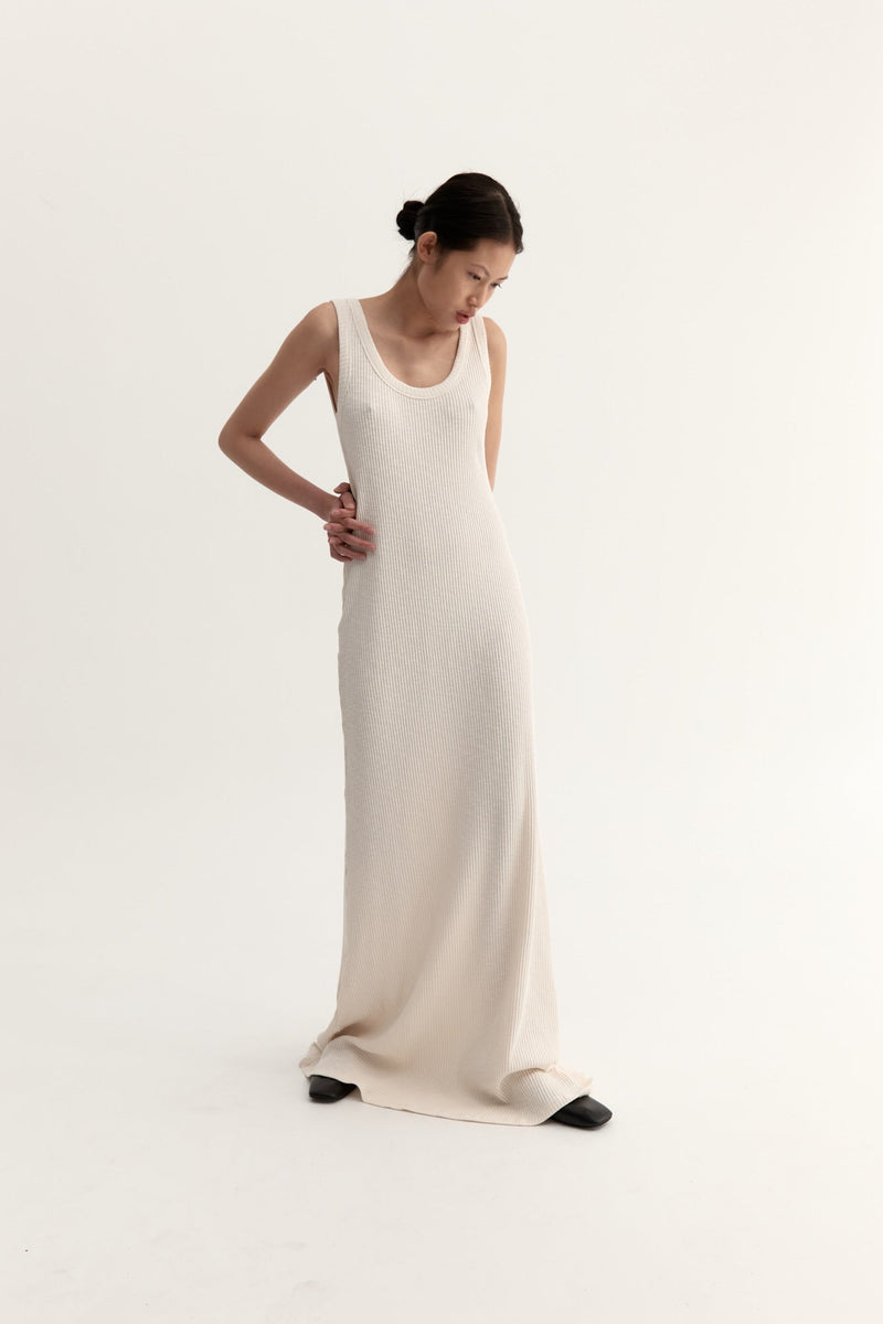 AYA KNIT DRESS - CREAM