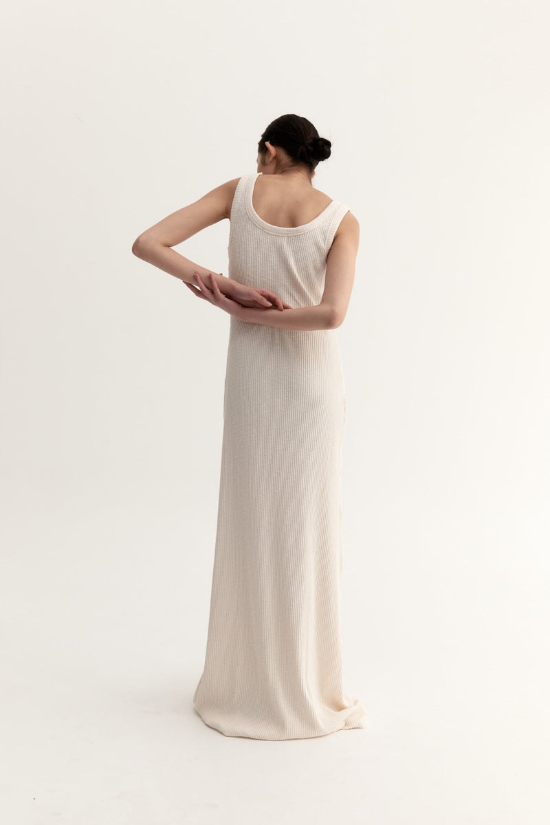 AYA KNIT DRESS - CREAM