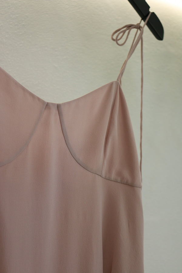 Silk Annalise Mini Dress - Dusty Lilac
