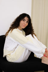TRACKSUIT PANT - BABY YELLOW / IVORY