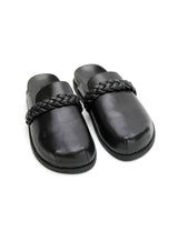 ARIA BRAIDED CLOG - BLACK