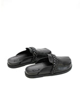 ARIA BRAIDED CLOG - BLACK