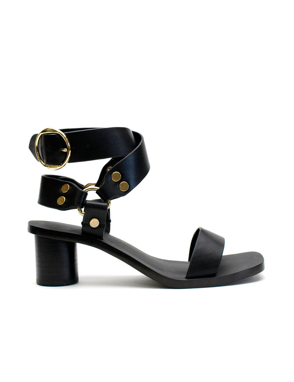 Studded Heel - Black