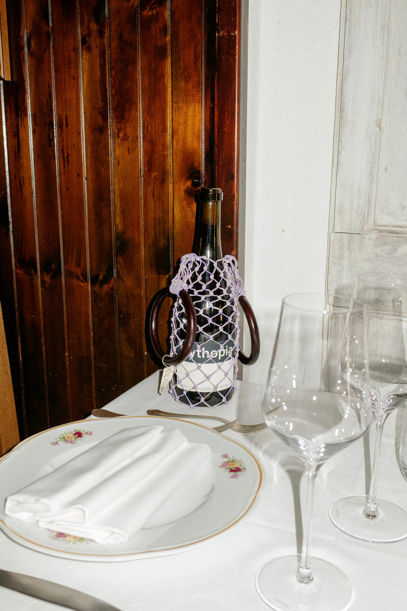 WINE BAG - LILAC AND PURPLE