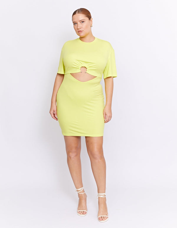 MURPHY MINI DRESS - CITRON