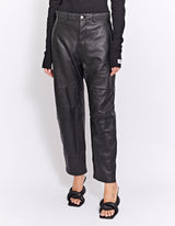 BUICK LEATHER PANT - BLACK