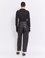 BUICK LEATHER PANT - BLACK