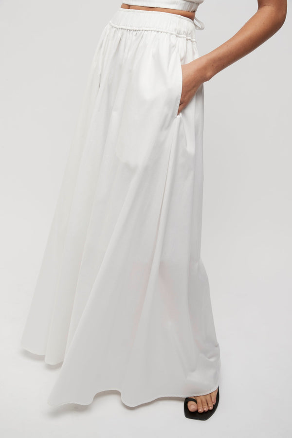 MICHELE FULL SKIRT - WHITE