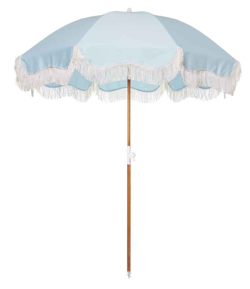 HOLIDAY BEACH UMBRELLA - SANTORINI BLUE $199.99
