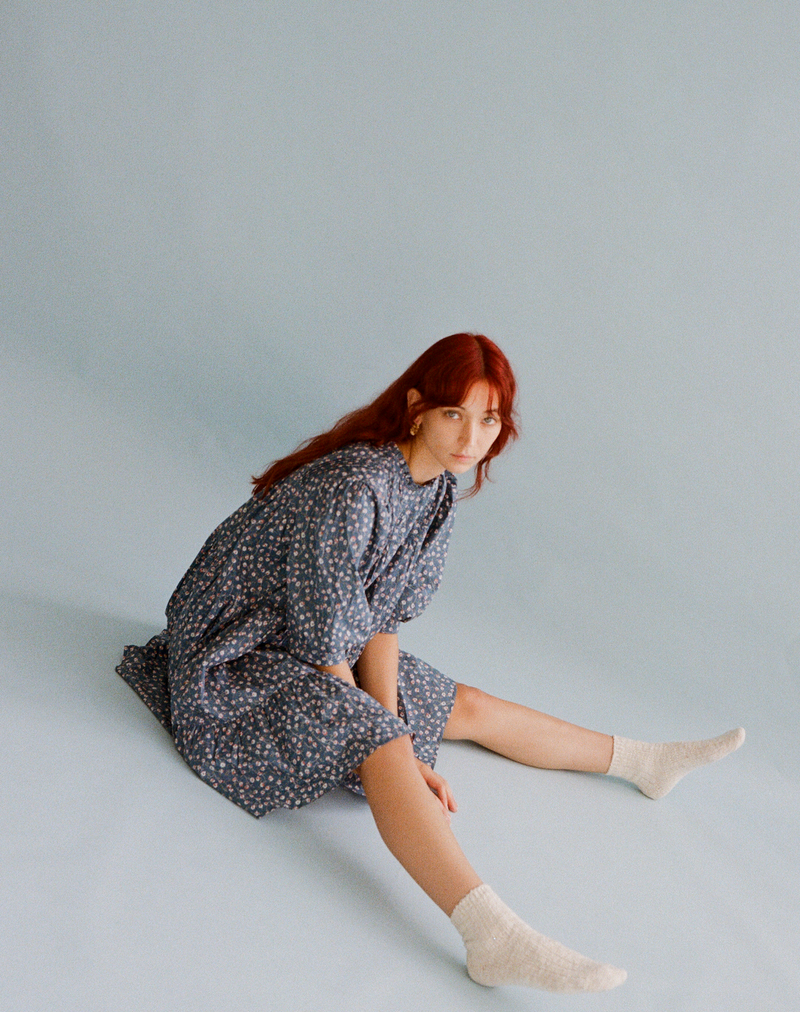 The Harriet Dress - Blue Floral