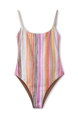 WATERCOLOUR STRIPE REVERSIBLE ONE PIECE