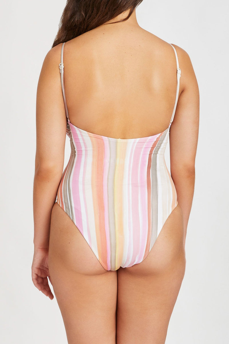 WATERCOLOUR STRIPE REVERSIBLE ONE PIECE