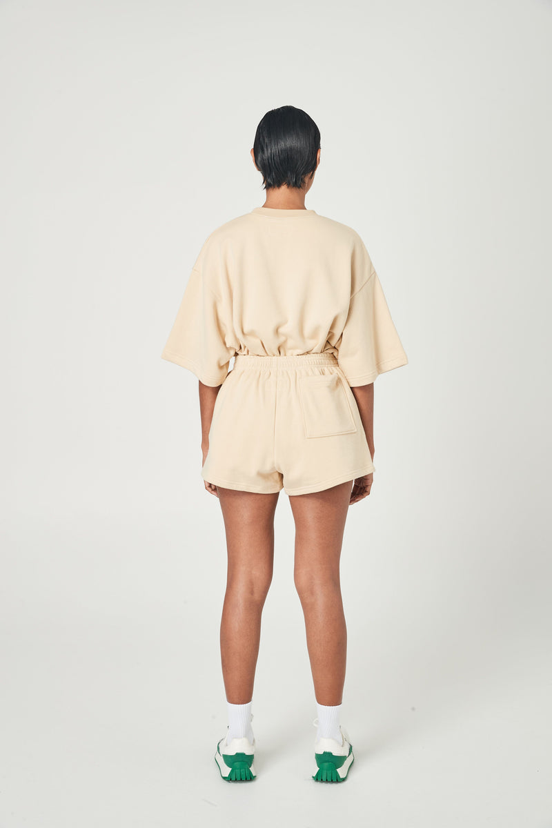 FRENCH TERRY SHORTS - NEUTRAL