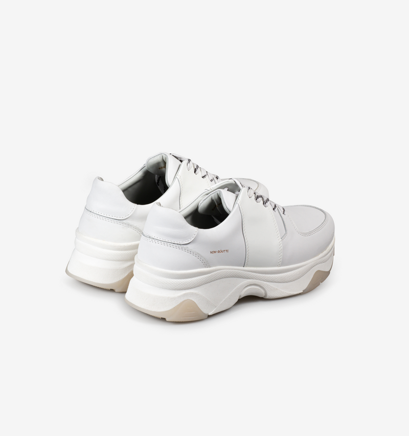 AUSTIN CHUNKY SNEAKERS - WHITE PATENT