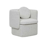 Hugo Bow Occasional Chair - Grey Speckle Boucle - $1,835.00