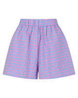 ELENA SHORT - PINK BLUE GINGHAM