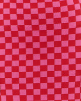 VALERY BANDEAU TOP - PINK RED CHECK