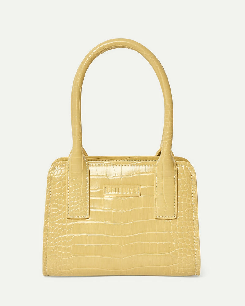 PALOMA MINI TOTE BAG - BUTTERMILK BRUSHED RECYCLED CROC